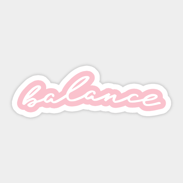 Balance the word Sticker by downundershooter